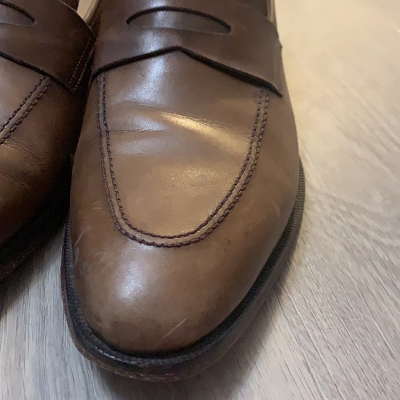 All leather Jack Erwin penny loafers - Picture 5 of 14